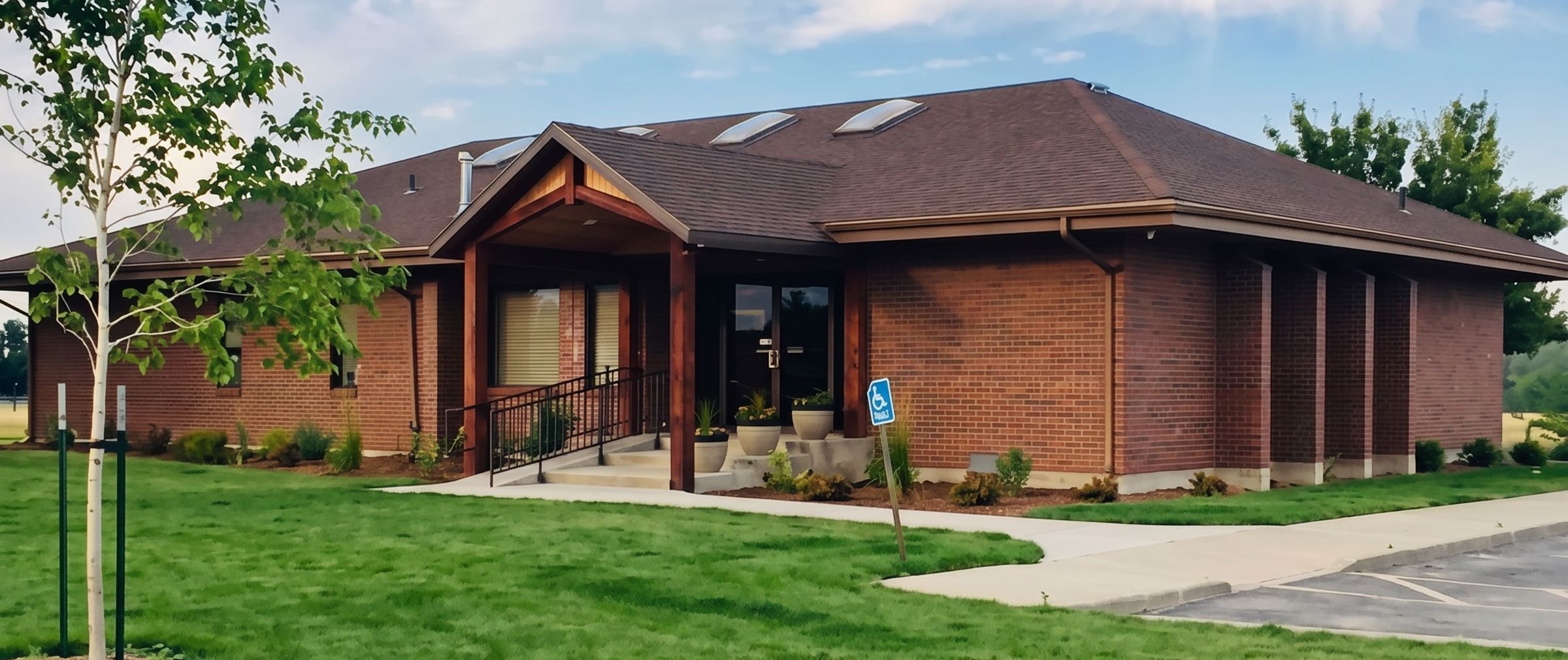 Ashley Valley Family Dental, a red-brick dental office on 1700 West in Vernal